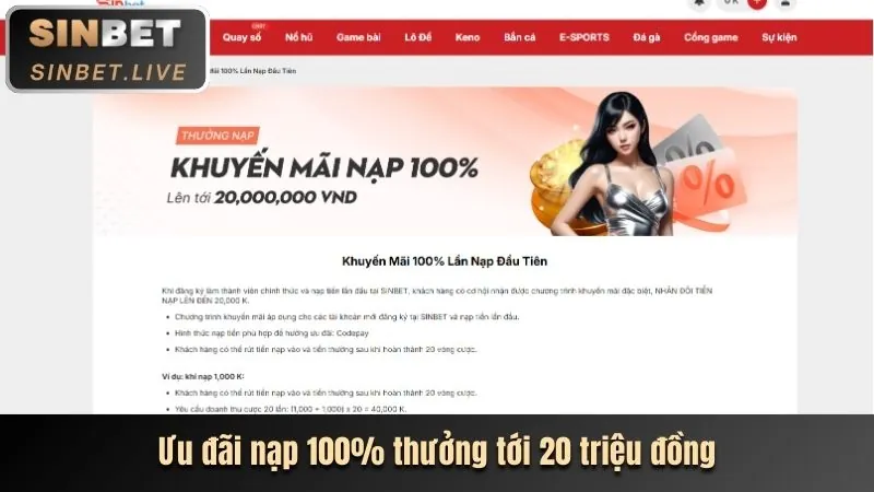 Thưởng nạp lại hàng ngày sky888